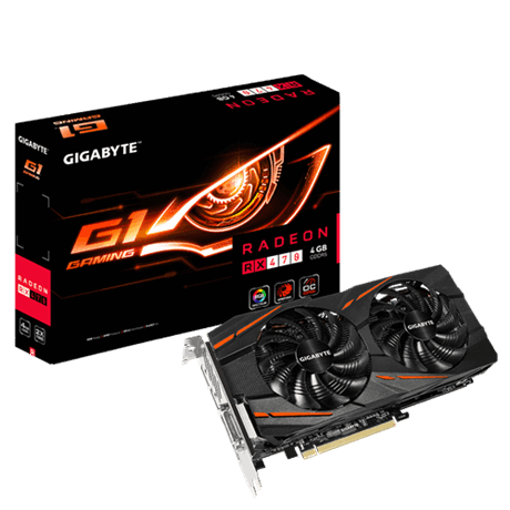 VGA Gigabyte AMD Radeon™ RX 470 G1 Gaming 4GB GDDR5 256 bits _RX470G1 GAMING-4GD